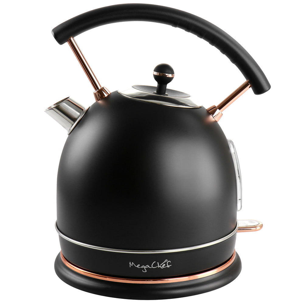 Megachef MG-KTL1950B Electric Tea Kettle - 1.8L Half Circle, Matte Black Image 1