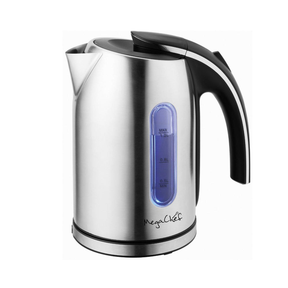 MegaChef MGKTL-1215 Stainless Steel Electric Tea Kettle 1.2L Image 1