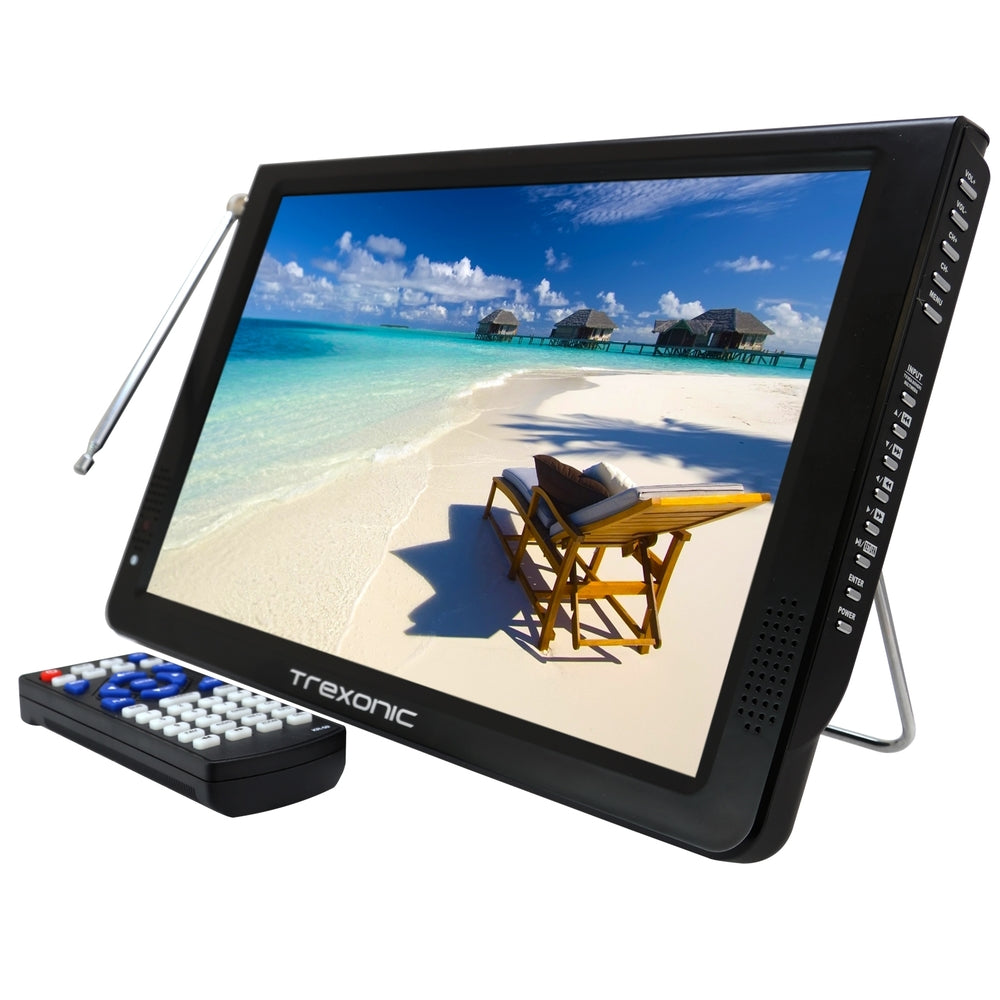 Trexonic Tr-D12Blu-Rb Refurbished Ultra Lightweight Rechargeable Widescreen 12"" Image 1