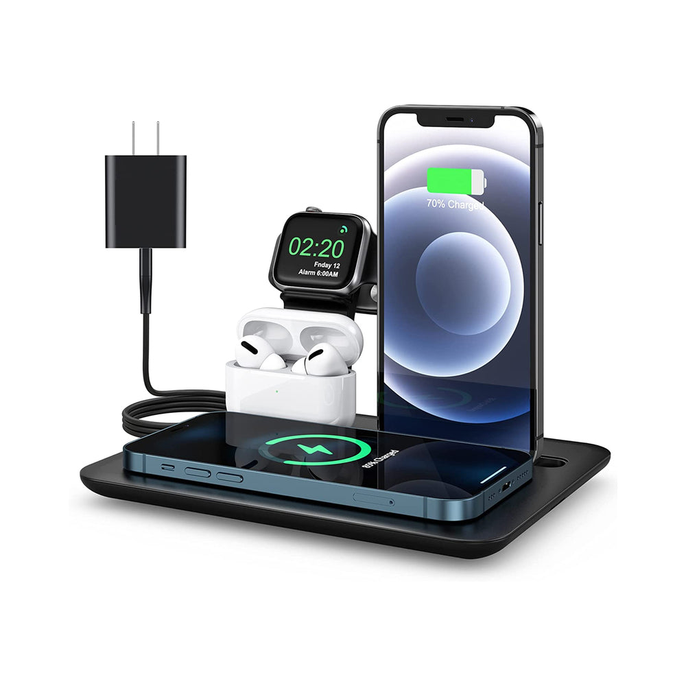 Trexonic TRX-UD17 4 in 1 Wireless Charging Station - Fast Charge Image 1