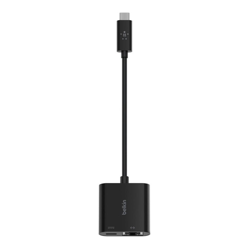 Belkin International Inc Inc001Bk-Bl Usb-C To Ethernet Adapter Power Delivery