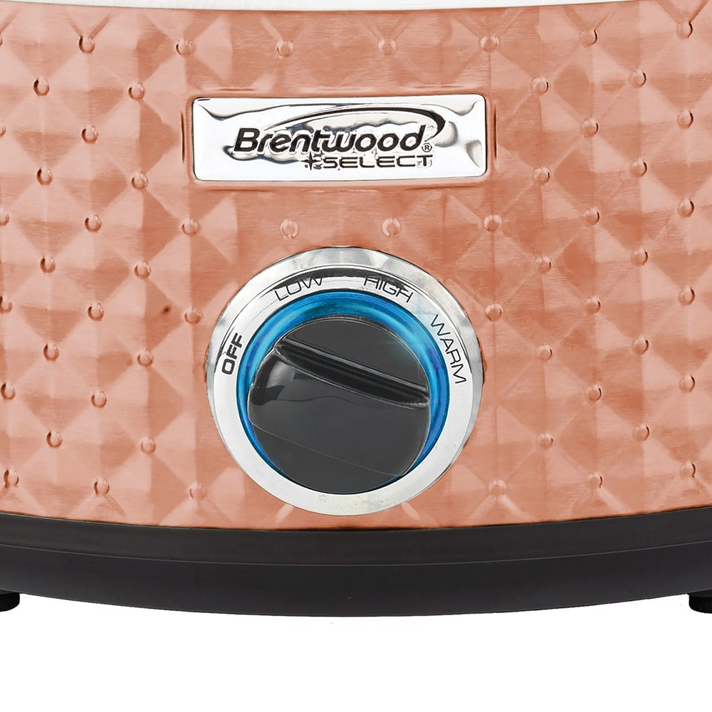 Brentwood SC-157C Slow Cooker 7 Quart Copper Finish