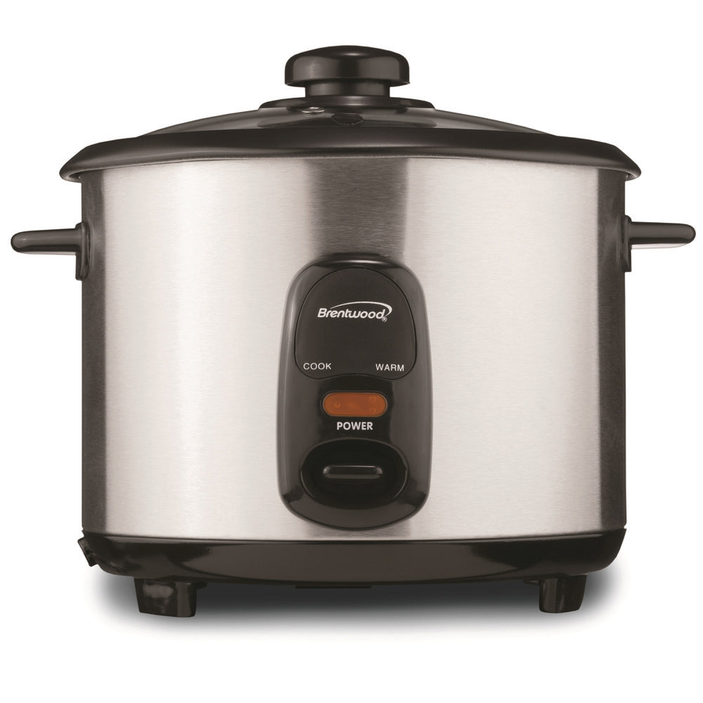 Brentwood Ts-20 10 Cup Rice Cooker / Non-Stick In Silver