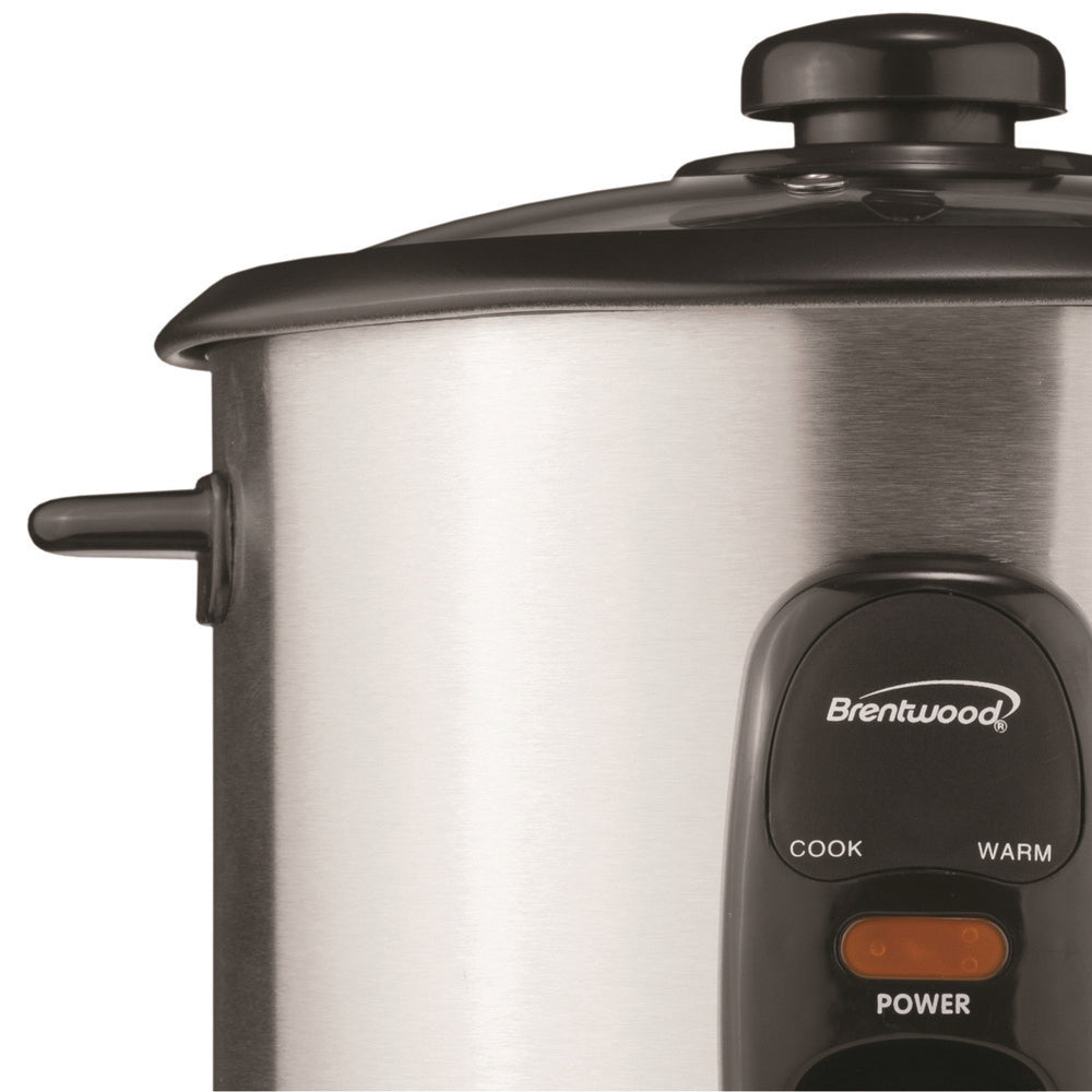 Brentwood Ts-20 10 Cup Rice Cooker / Non-Stick In Silver
