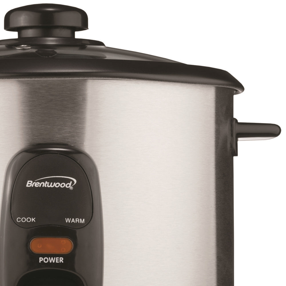 Brentwood Ts-20 10 Cup Rice Cooker / Non-Stick In Silver
