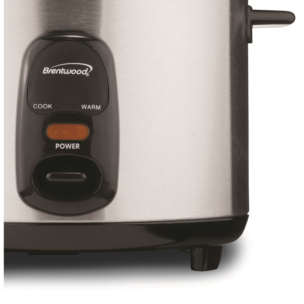 Brentwood Ts-20 10 Cup Rice Cooker / Non-Stick In Silver