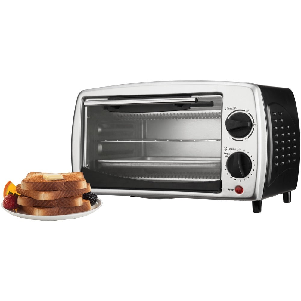 Brentwood Ts-345B 9-Liter 4 Slice Toaster Oven Broiler Black