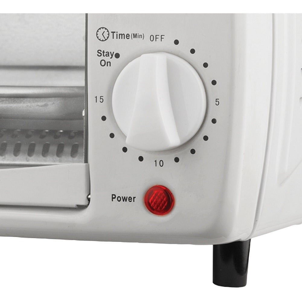Brentwood Ts-345W 9-Liter 4 Slice Toaster Oven Broiler White