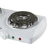 Brentwood Ts-368 Electric 1500W Double Burner Spiral White