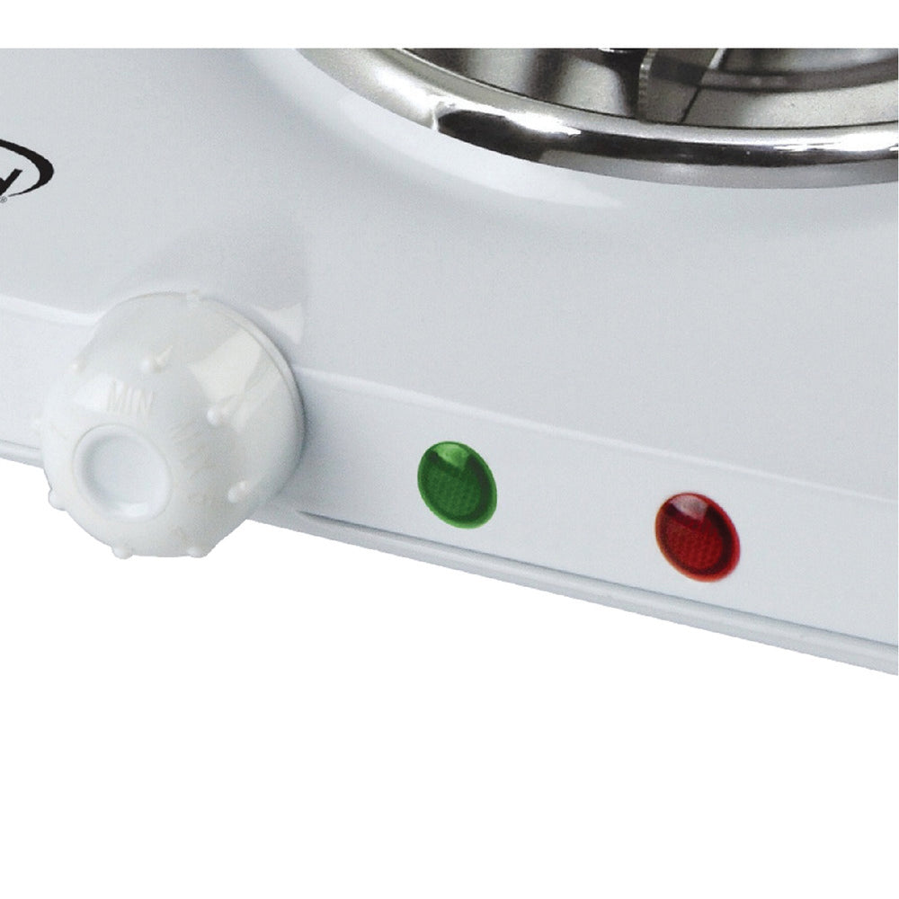 Brentwood Ts-368 Electric 1500W Double Burner Spiral White