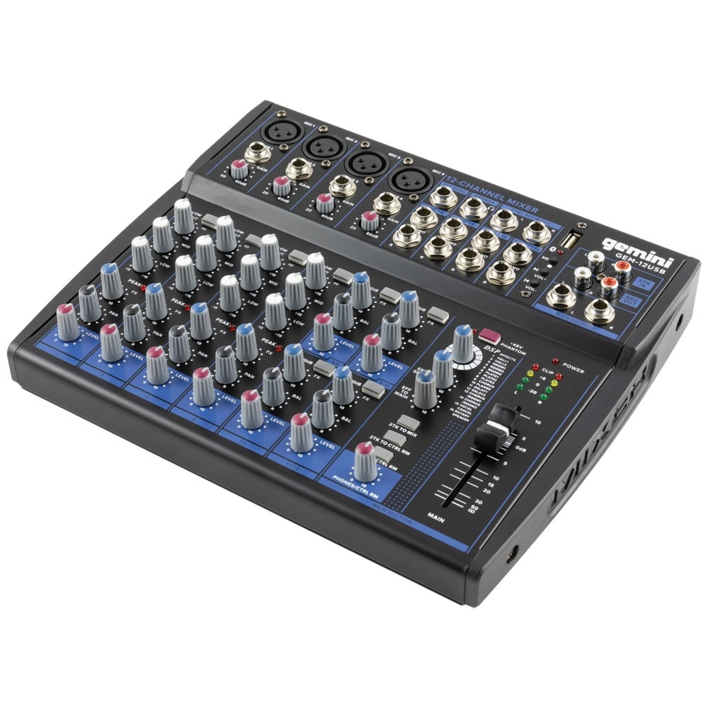 Gemini Gem-12Usb 12Ch Usb/Bt Mixer