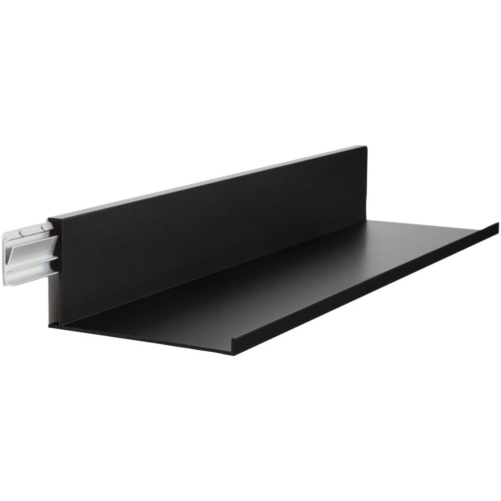 Hangman L-24-B No-Stud Floating Shelf - 24" Black