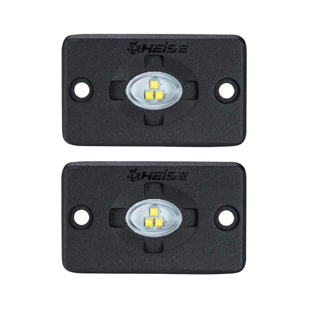 Heise 1.5x3" Flush Mount LED Accent Pod - Auxiliary Lighting System HE-FMTL1