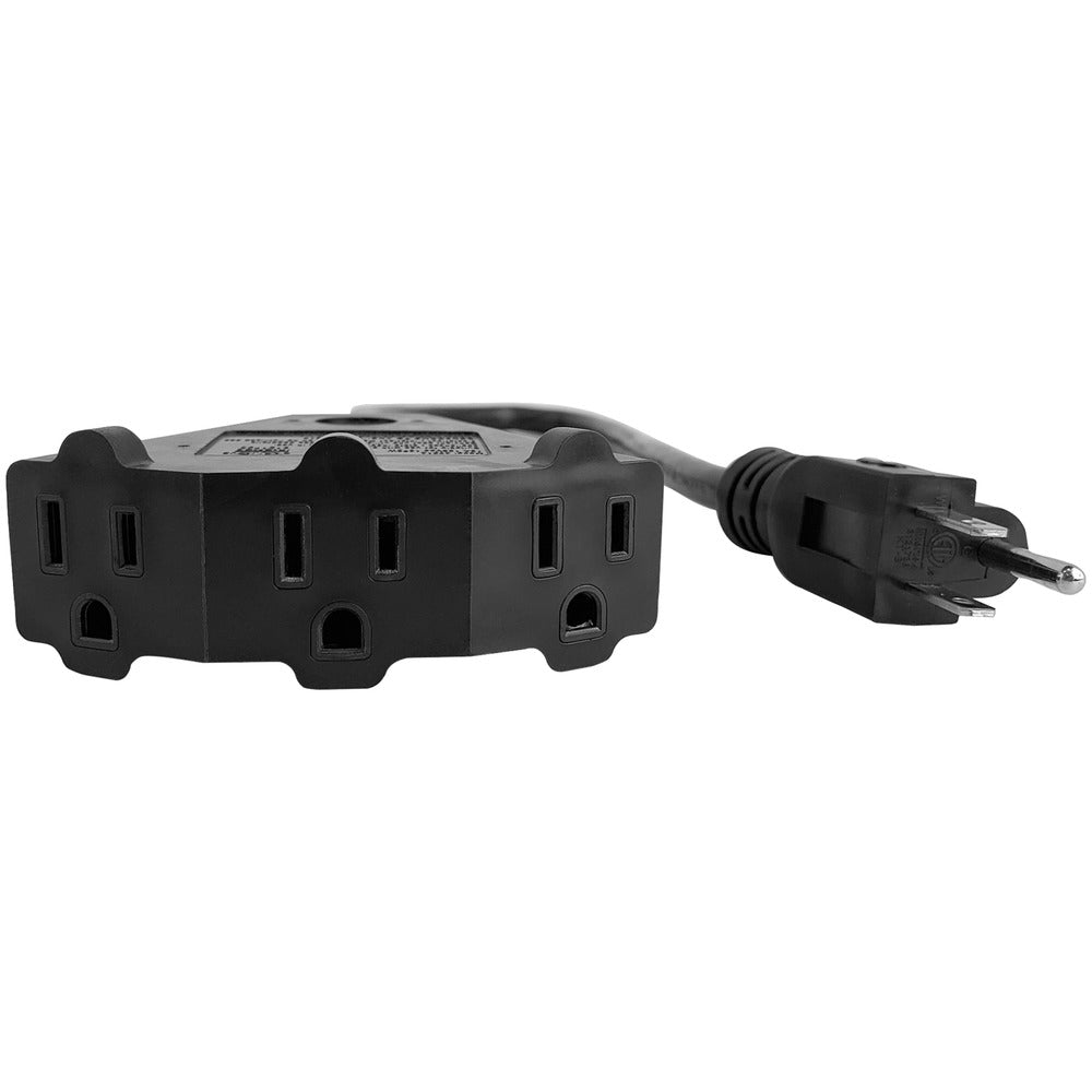 Stanley 30669 2ft 3out Power Black Pro Extension Cord