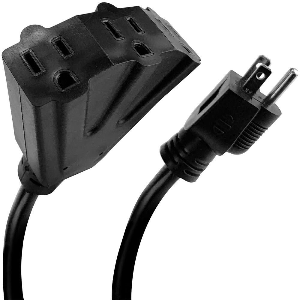 Stanley 30669 2ft 3out Power Black Pro Extension Cord