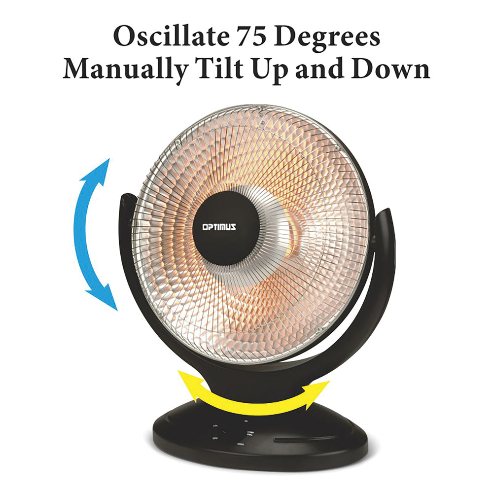 Optimus H-4430 Oscillating Parabolic Heater