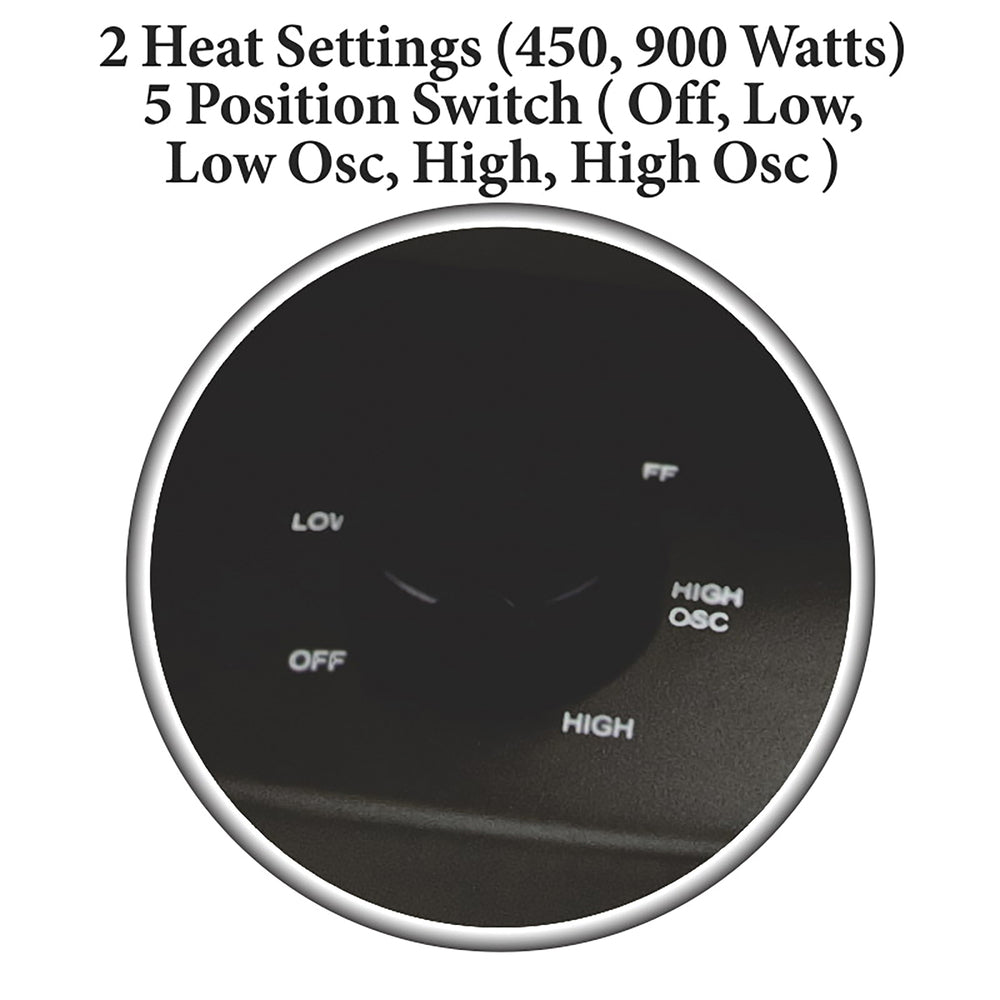 Optimus H-4430 Oscillating Parabolic Heater