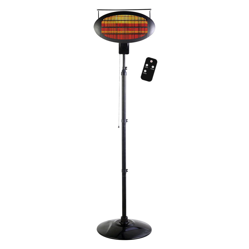 Optimus PHP-1300DIR Infrared Halogen Patio Heater with Remote Image 1