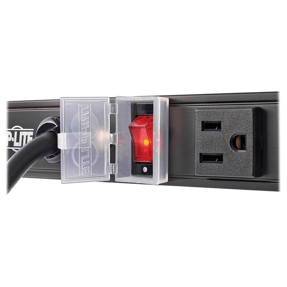 TRIPP LITE PS2408B 8 Outlet Power Strip 5-15R 15Feet Cord Vertical 5-15P 24Inch