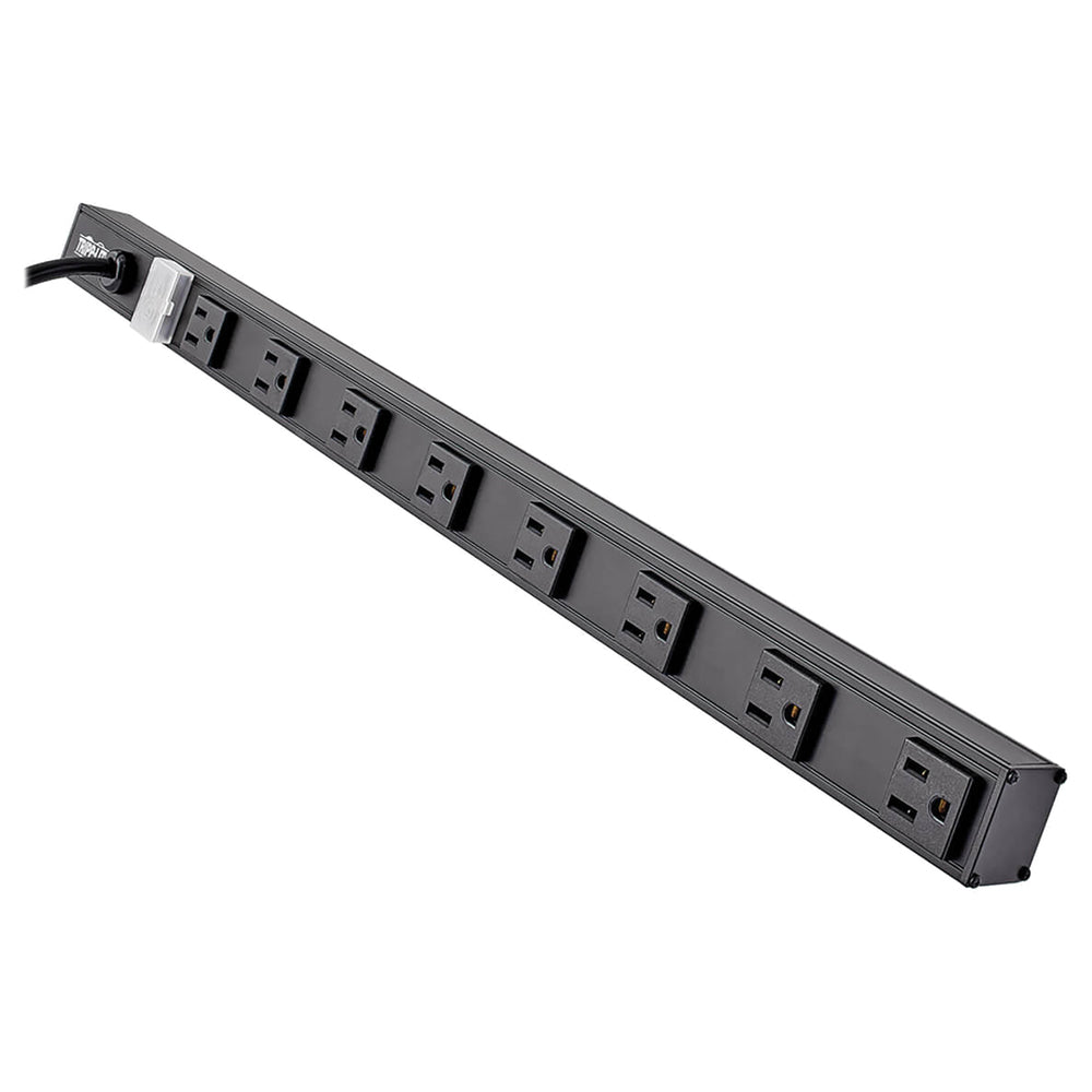 TRIPP LITE PS2408B 8 Outlet Power Strip 5-15R 15Feet Cord Vertical 5-15P 24Inch