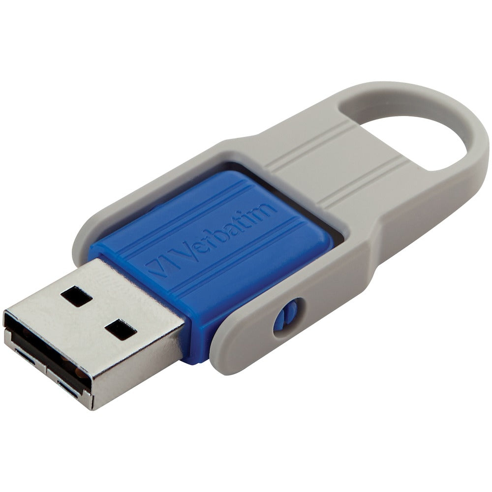 Verbatim 70061 Store 'N' Flip Usb Flash Drive 32Gb Blue Mint 2Pk Password