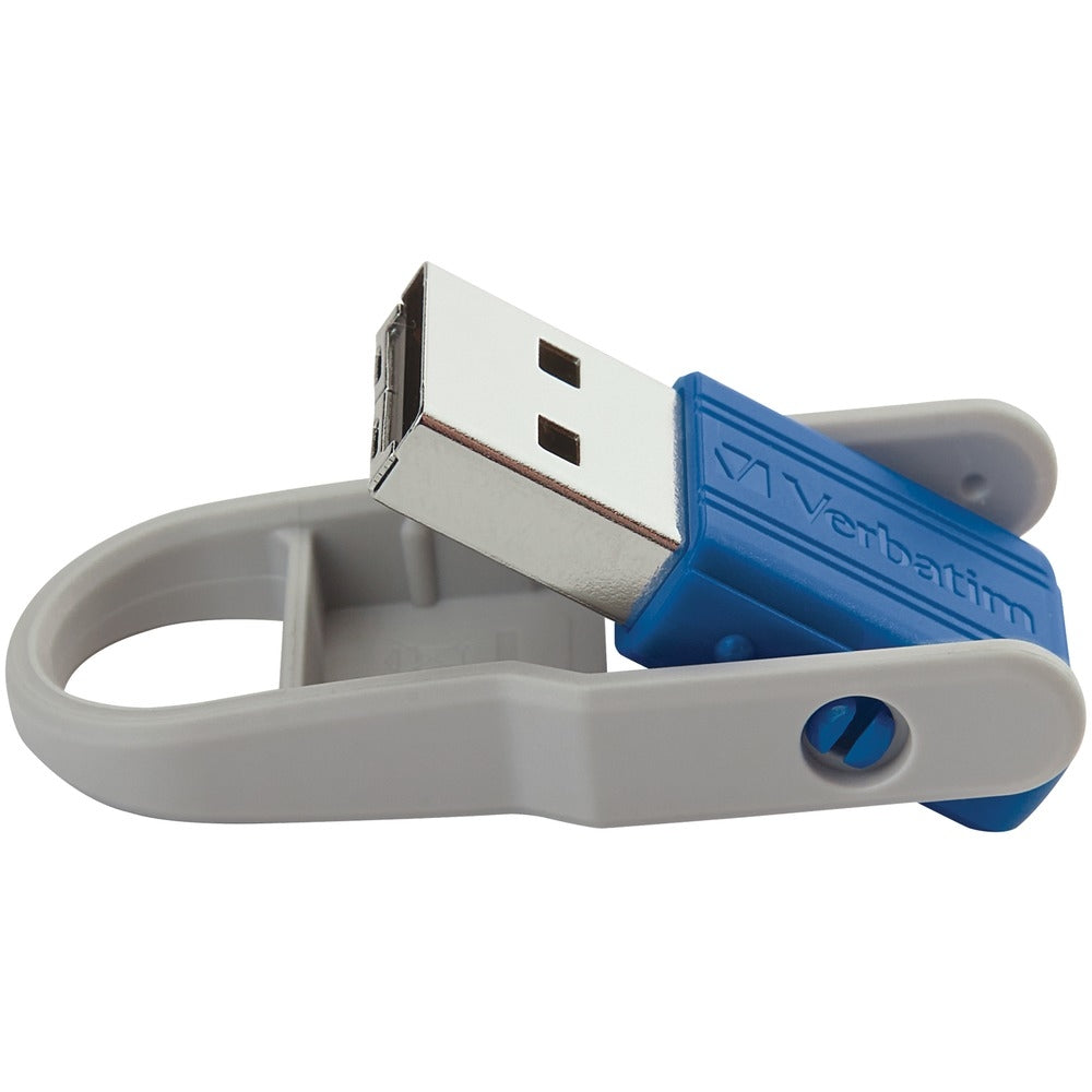 Verbatim 70061 Store 'N' Flip Usb Flash Drive 32Gb Blue Mint 2Pk Password