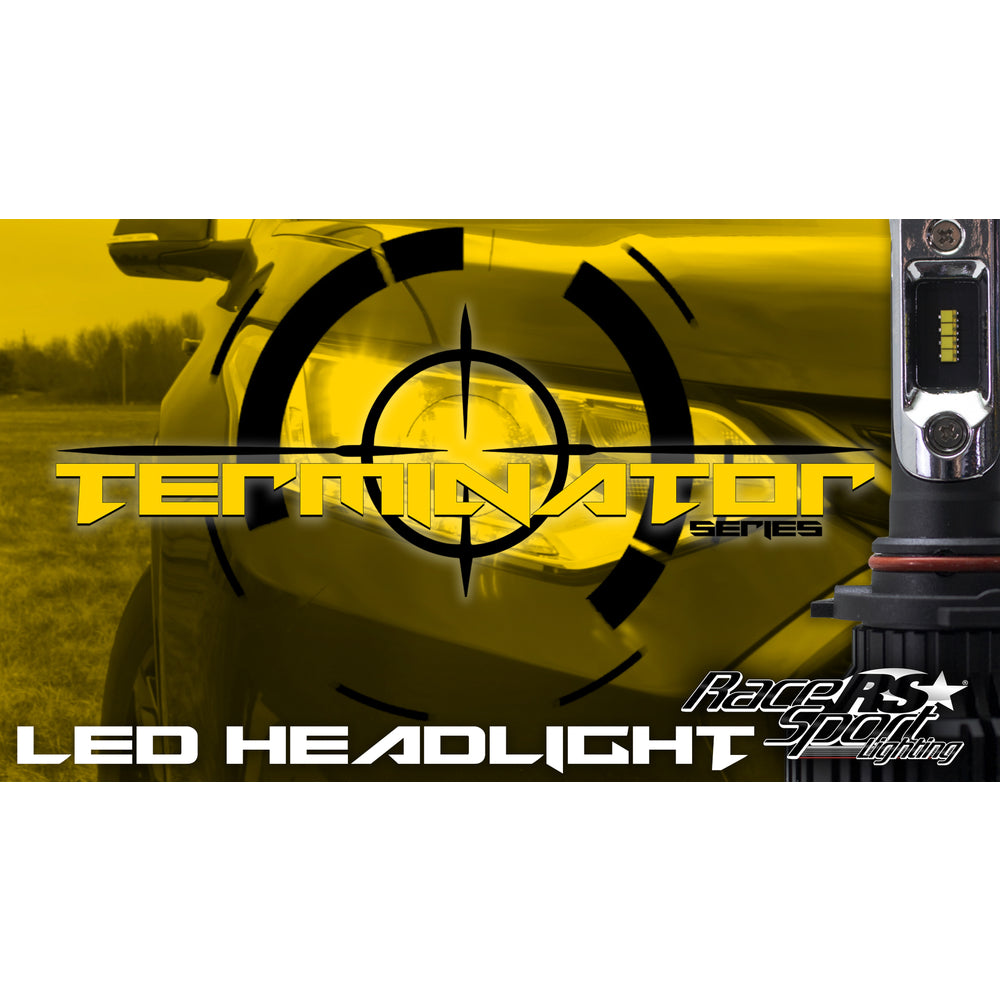 Racesport H13Tled Terminatorseries H13 Fanlessled Headlight Kit Pinpoint