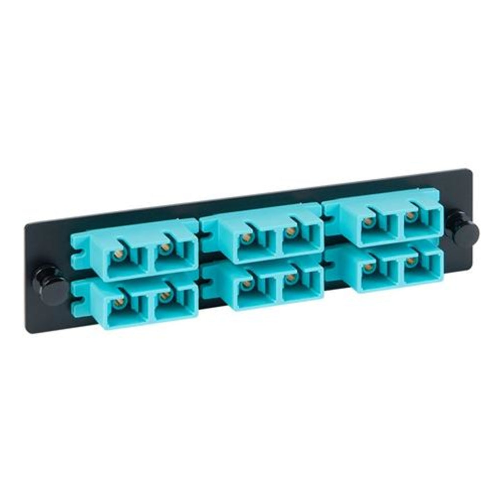 Icc Icfopc161G Adapter Panel- 6 Duplex Sc- 12F- Aqua Mm Image 1