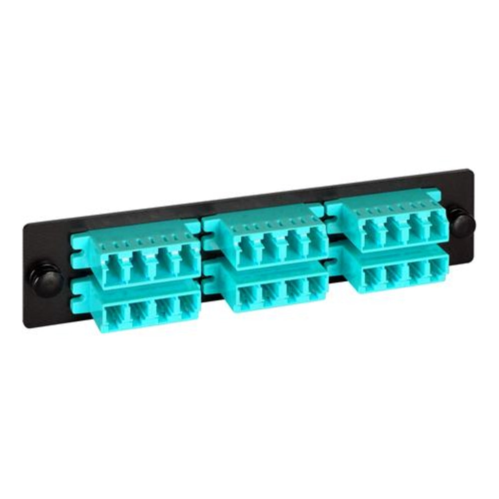 Icc Icfopl161G Adapter Panel- 6-Quad Lc- 24F- Aqua- 10G Image 1