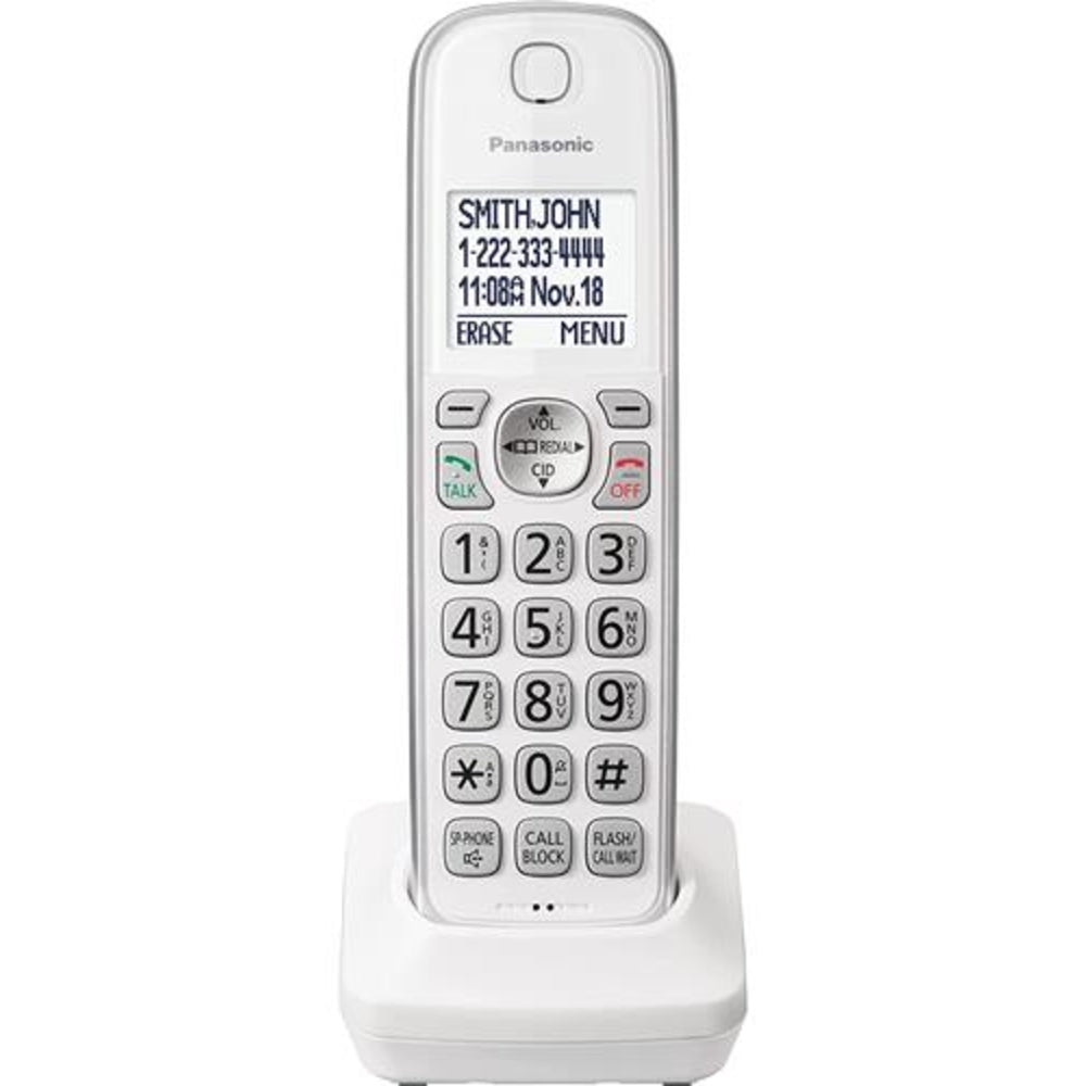 Panasonic Kx-Tgda63W Additional Cordless Phone Handset In Whi Image 1