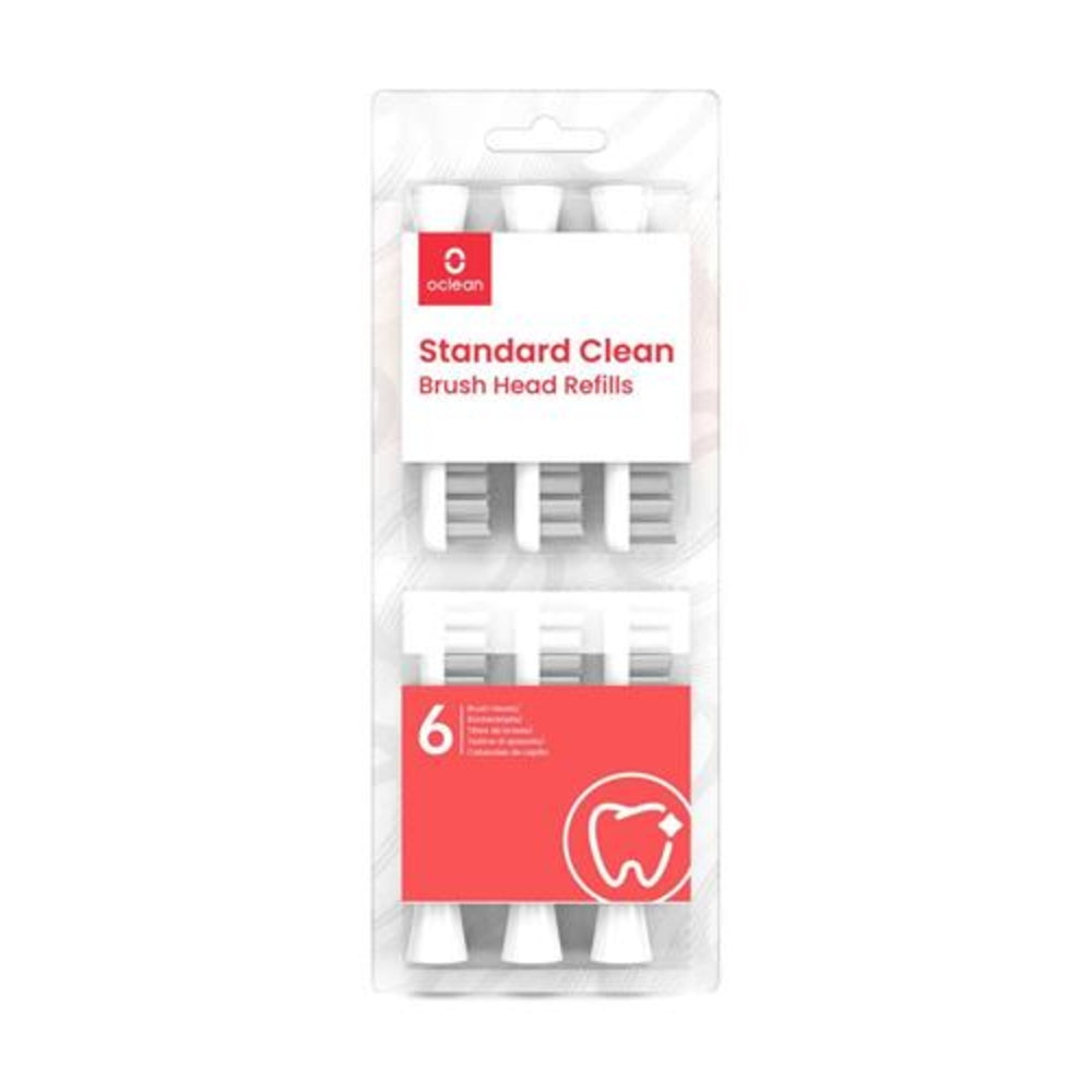 Oclean STD-CLEAN-6PK Standard Clean Brush Heads 6-Pac Image 1