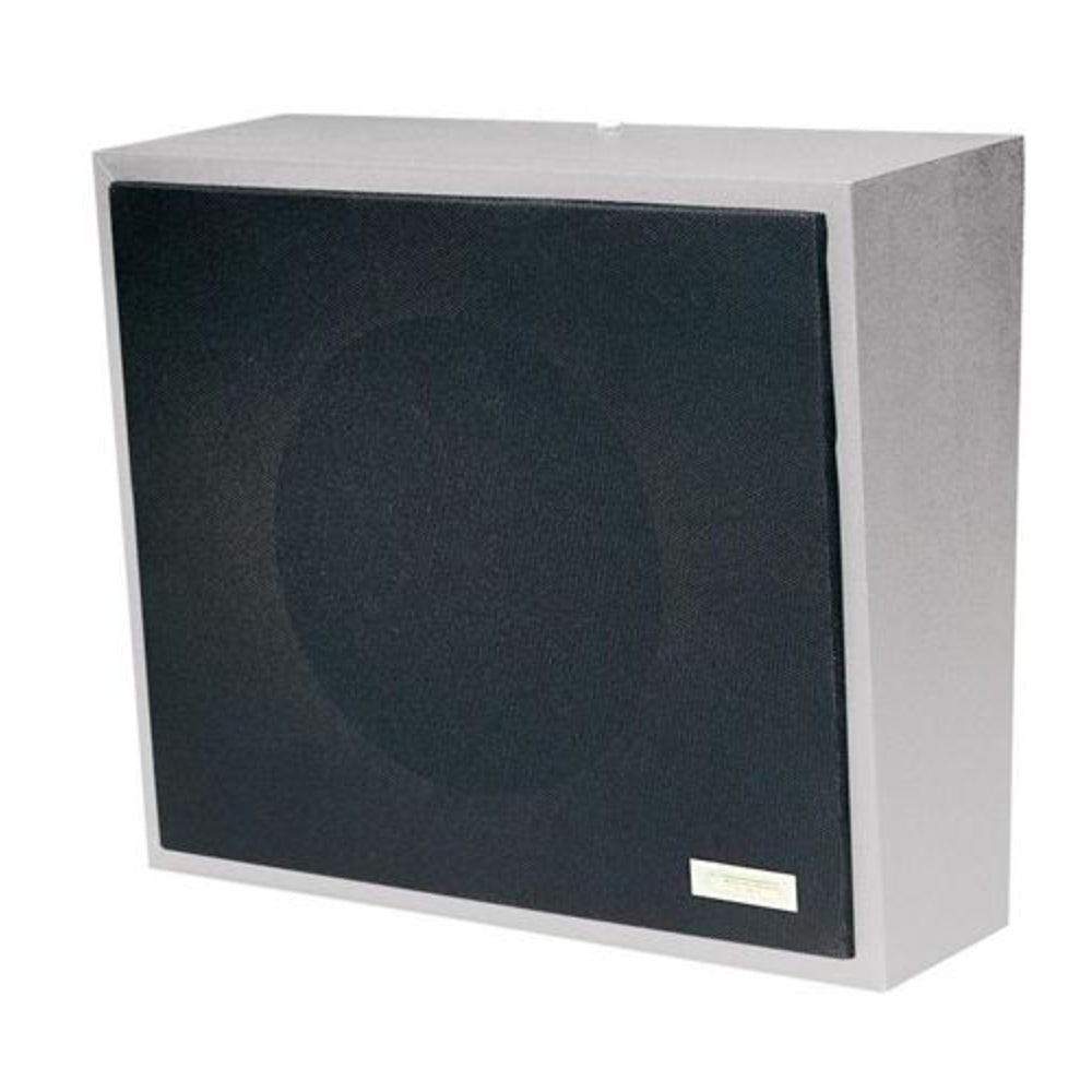 Valcom V-1052C 8In. In. Amplified Wall Speaker Metal Black/Gray Image 1