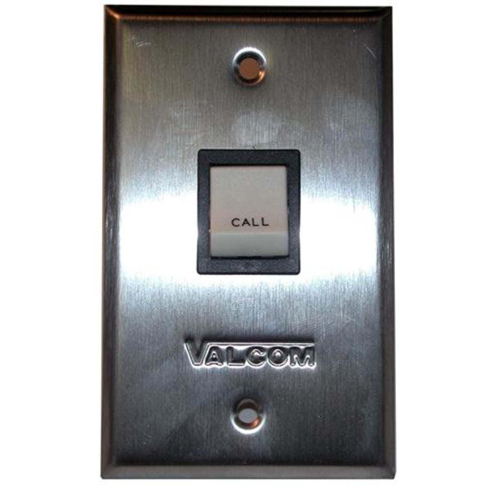 Valcom V-2972PK Push Button Call-In Switch Stainless Steel; Sold/Priced Per Image 1