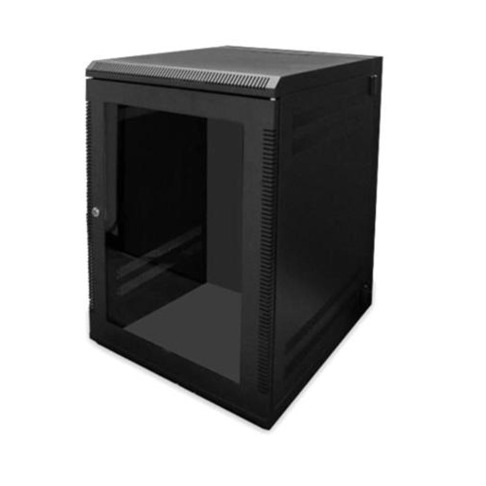 Wavenet CBTF-WM9U Wall Mount Cabinet - 9U, Plexiglass Front Door, Ventilation Image 1