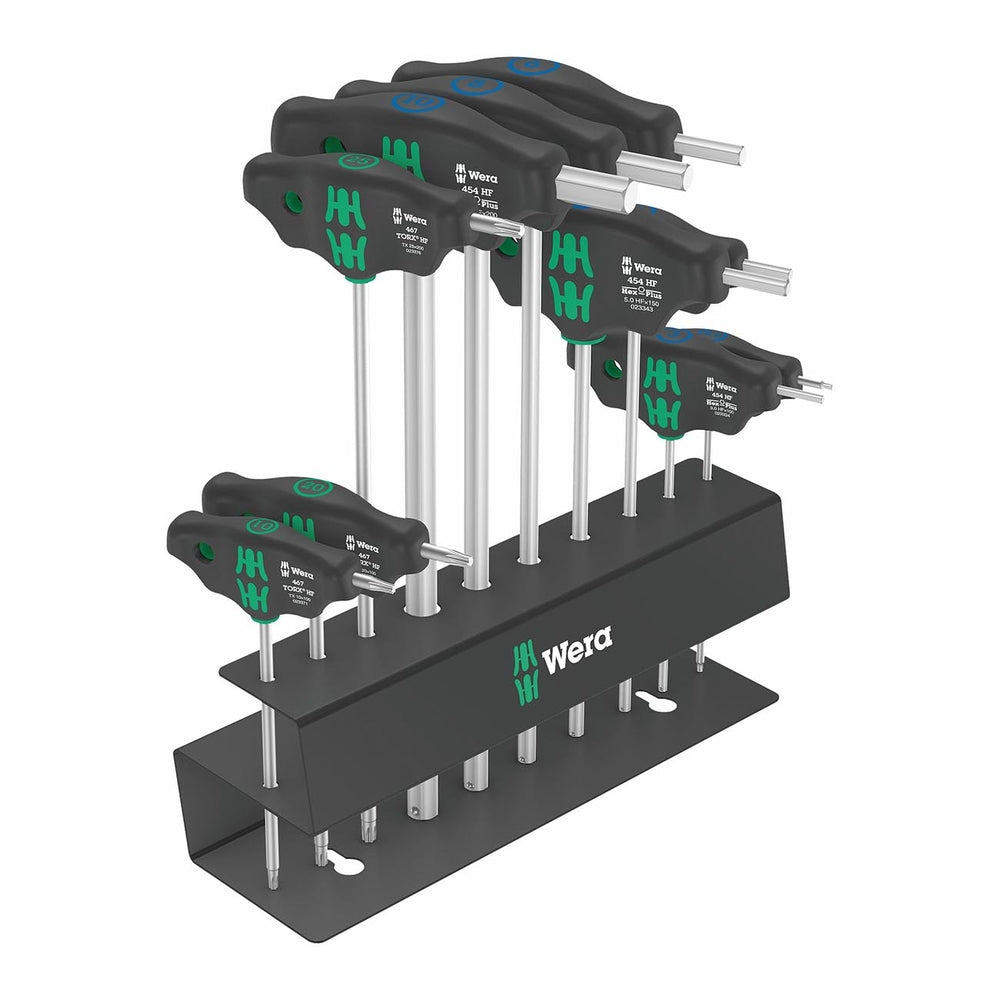 Wera 05004174001 'Bicycle Set 6' Metric T-Handle Hex-Plus Driver Rack 10 Piece Image 1