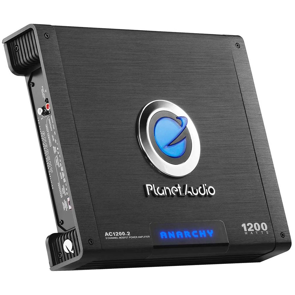 Planet Audio Ac1200.2 Mosfet 2Ch Amplifer 1200W Anarchy Series