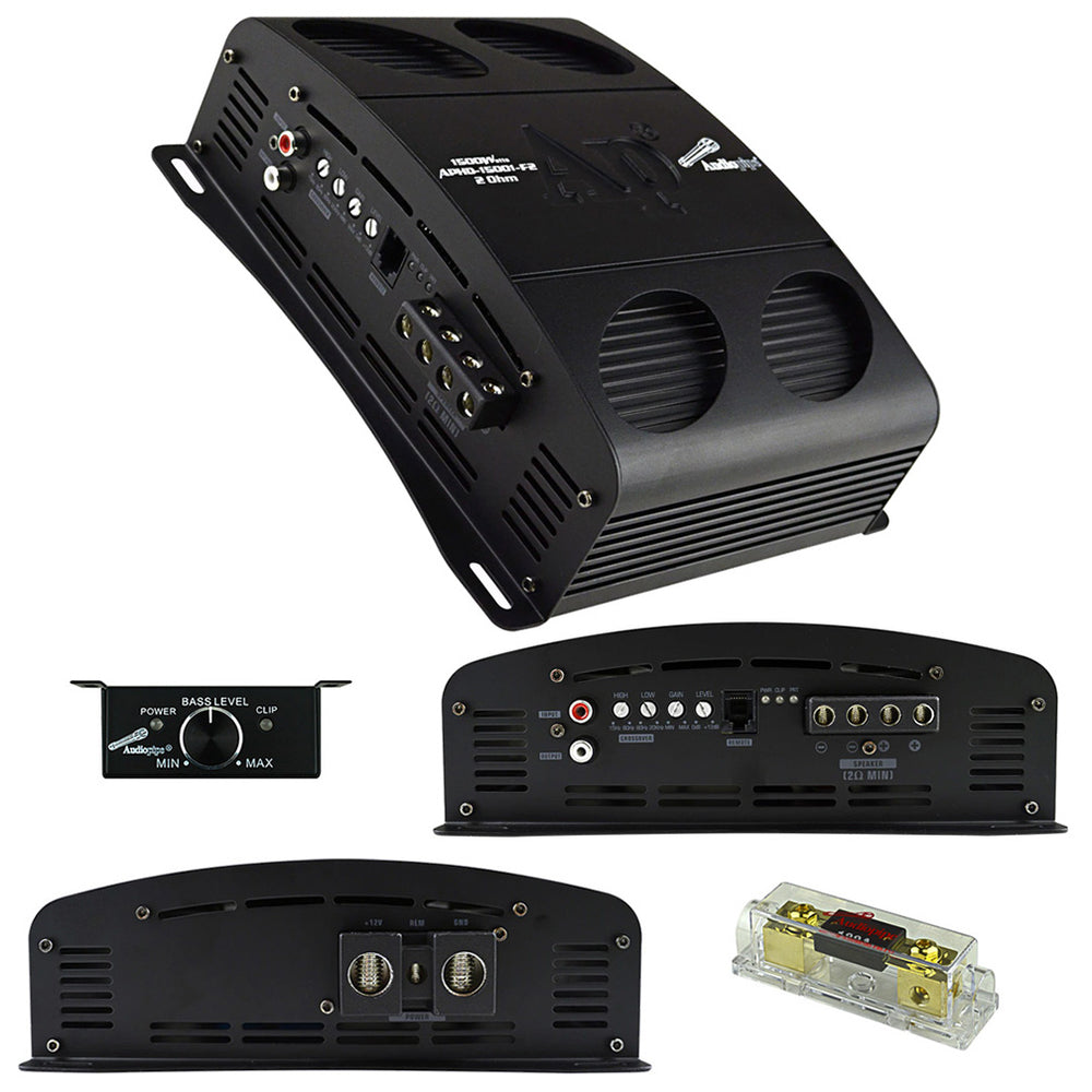 Audiopipe APHD-15001-F2 Amplifier 1500W Class D Full Bridge 2 Ohm Stable Image 1