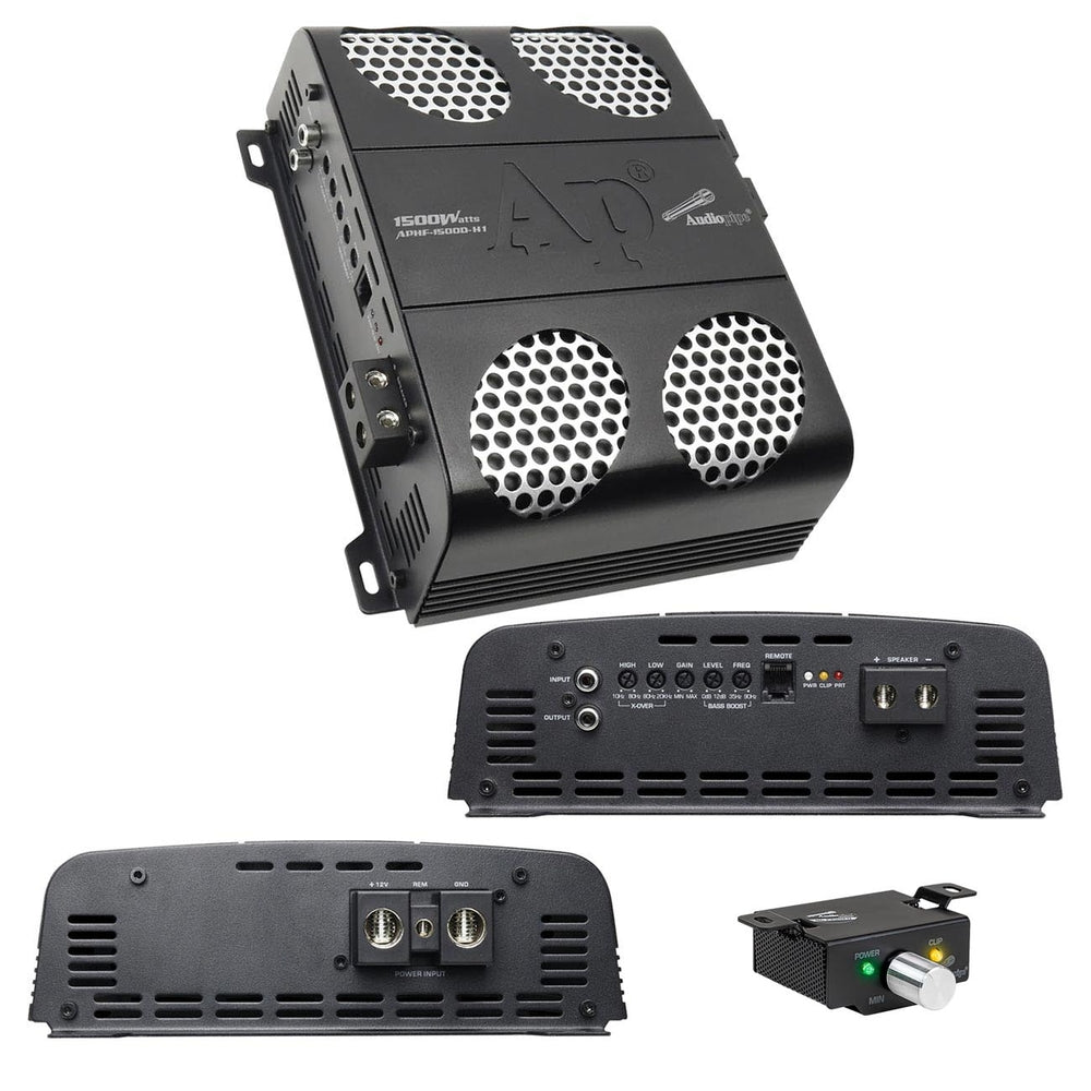 Audiopipe Aphf-1500D-H1 Monoblock Amplifier - 1500W RMS 1 Ohm Stable Image 1