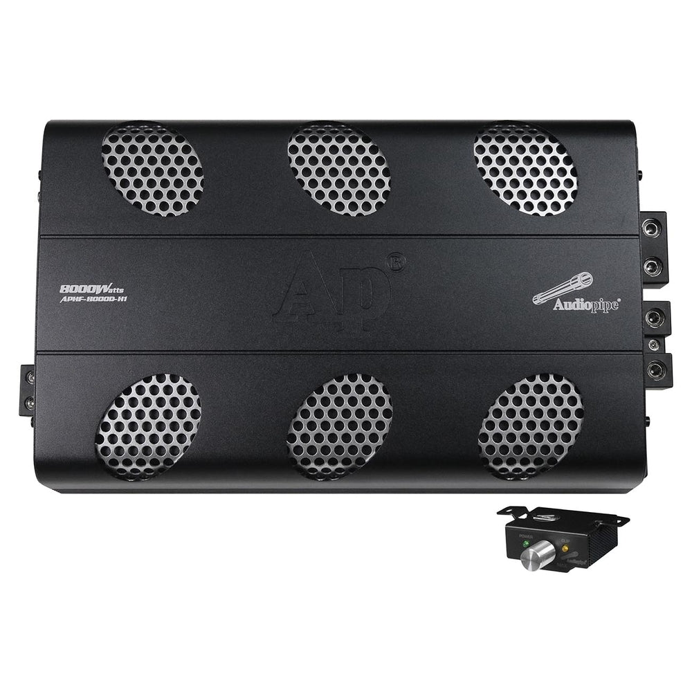 Audiopipe Aphf-8000D-H1 Full Range Class D Monoblock Amplifier 8000 Watts