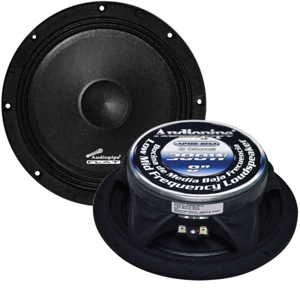 Audiopipe Apmb8Flt 8" Flat Loud Speaker Sold Each 300W Max Image 1