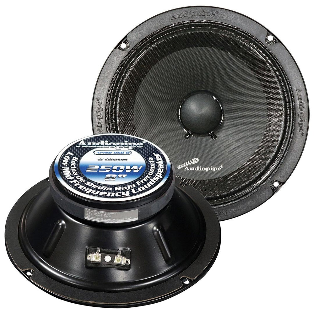 Audiopipe APMB-8SB-D 8" Mid Range Speaker Image 1