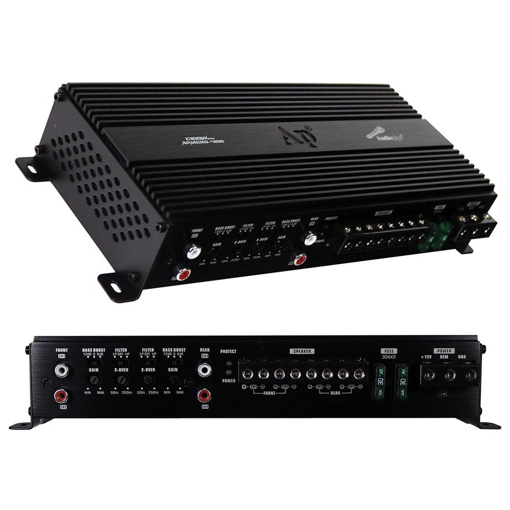 Audiopipe APMCRO-4100 4-Channel Micro Amplifier 720W RMS/1300W Max Image 1