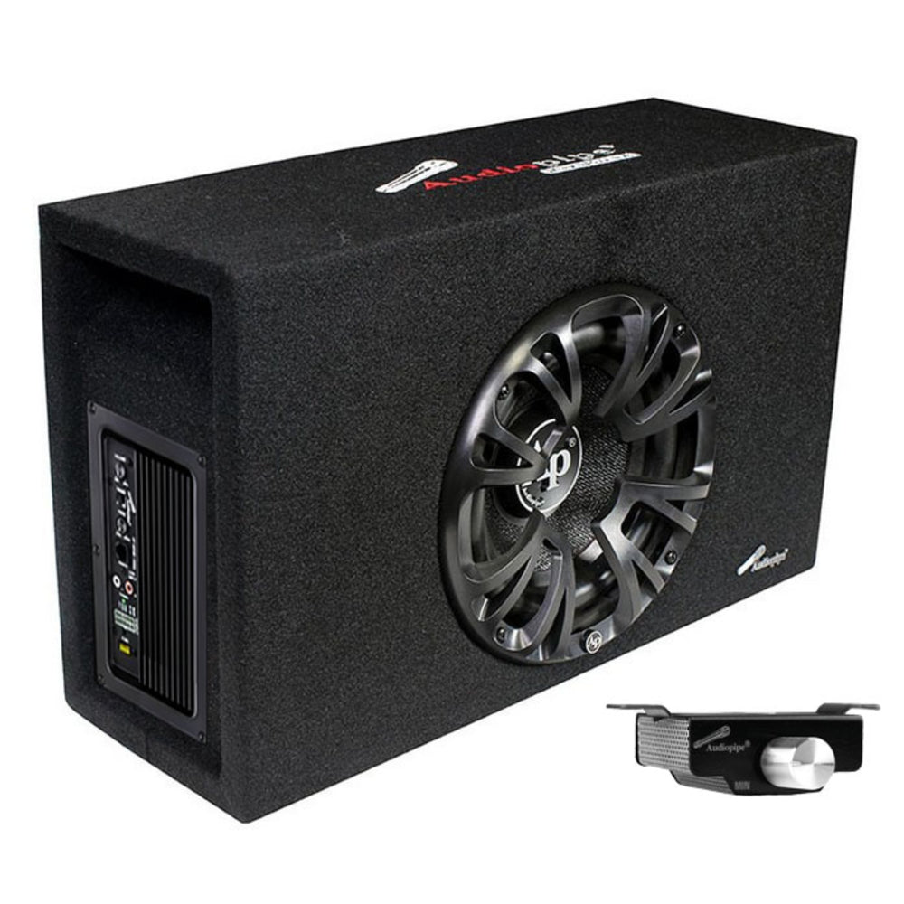 Audiopipe Apminib1000A Single 10" Amplified Ported Bass Enclosure 1200 Watts Image 1