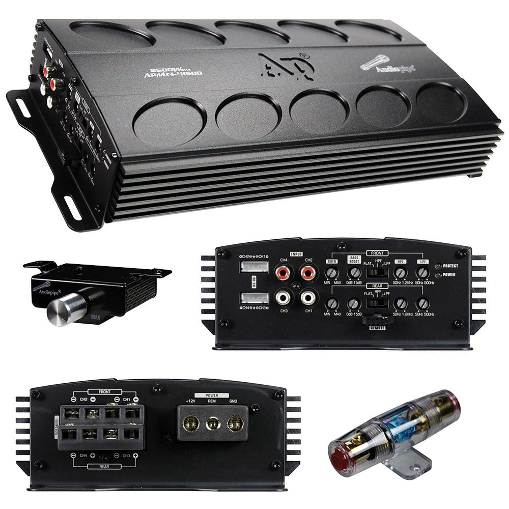 Audiopipemap Apmn-4150D Audiopipe 2500W Max Mini Amplifier Class D Image 1