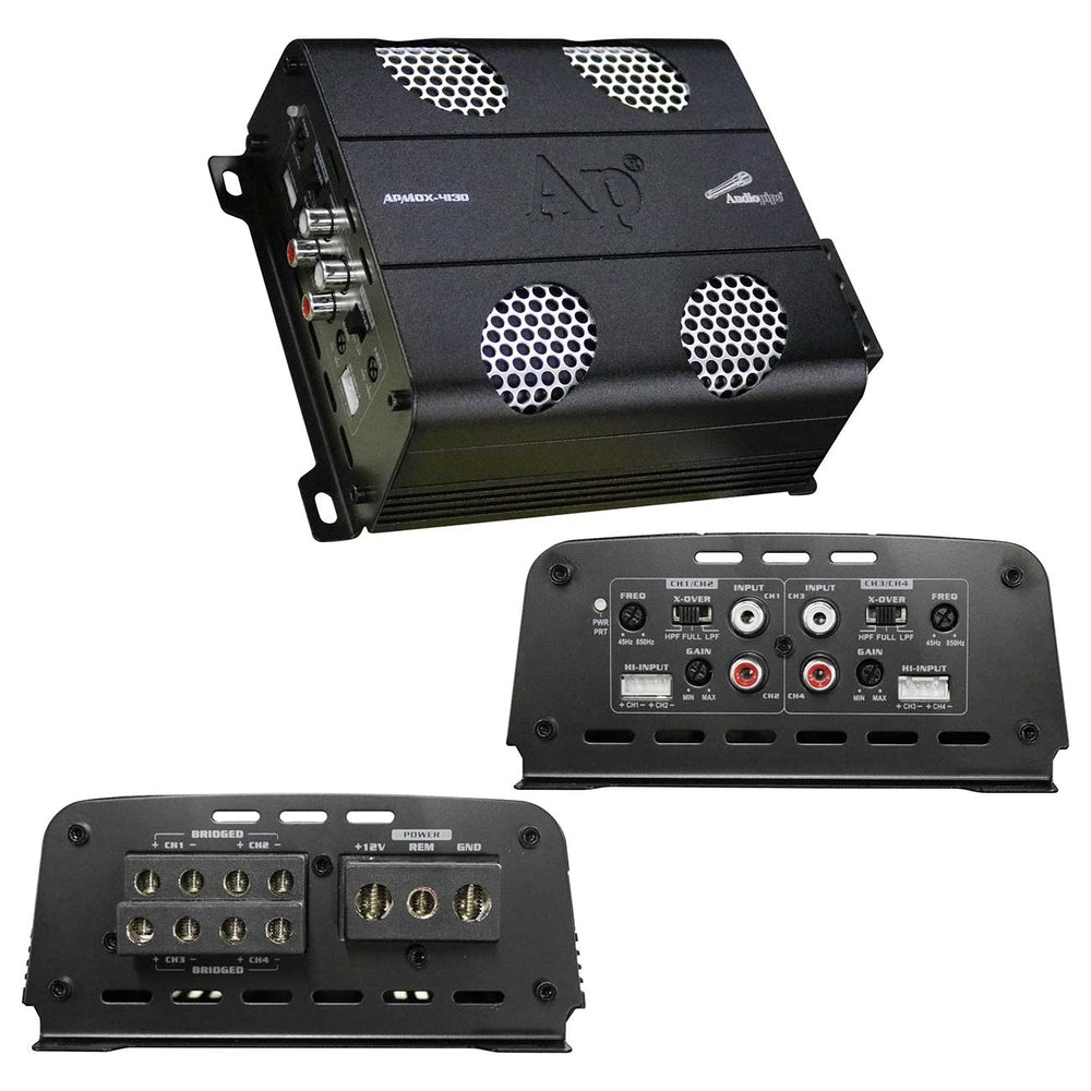 Audiopipemap Apmox-4130 Audiopipe 4 Channel Motorcycle Amplifier 660W Rms Image 1