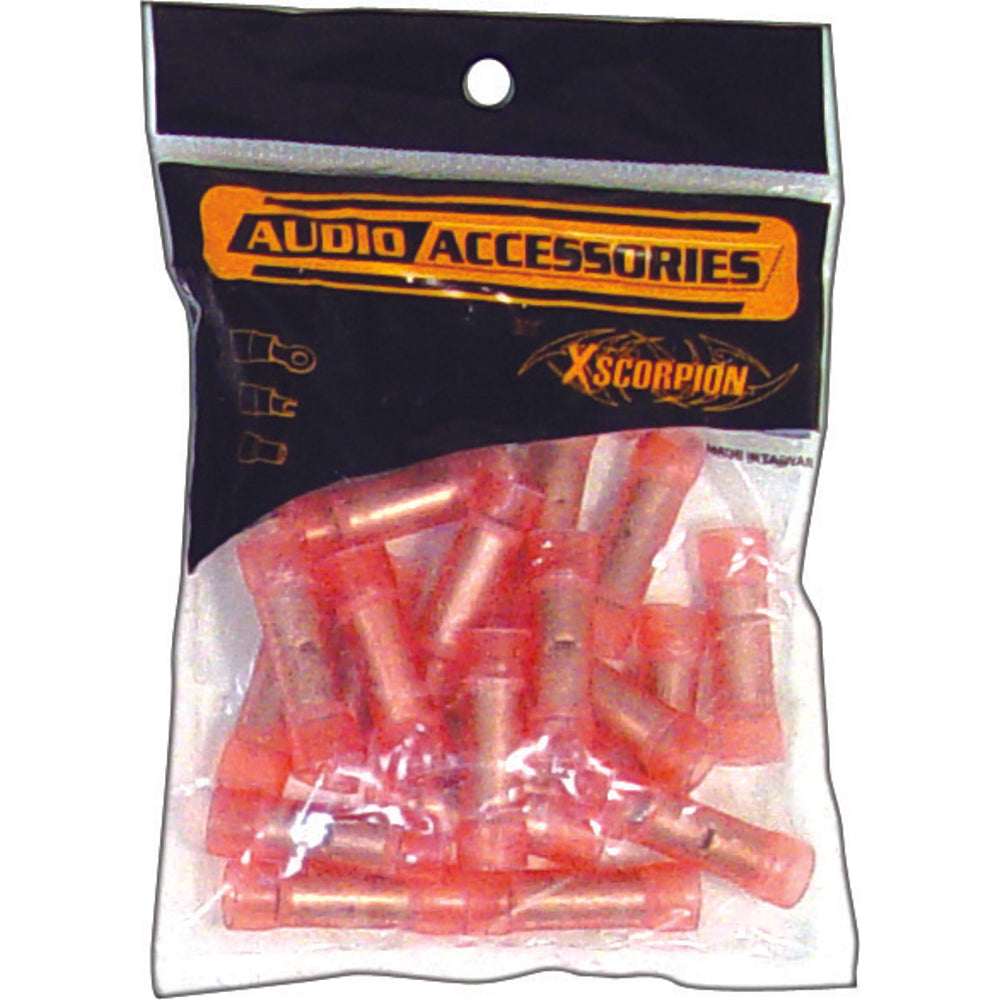 Xscorpion BC8R 8Ga. Butt Connectors 25 Pack - Red