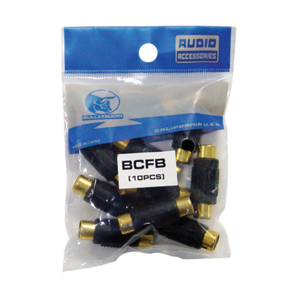 Xscorpion Bcfb Rca Coupler;Female;Black;Bullzaudio; 10/Bag Image 1