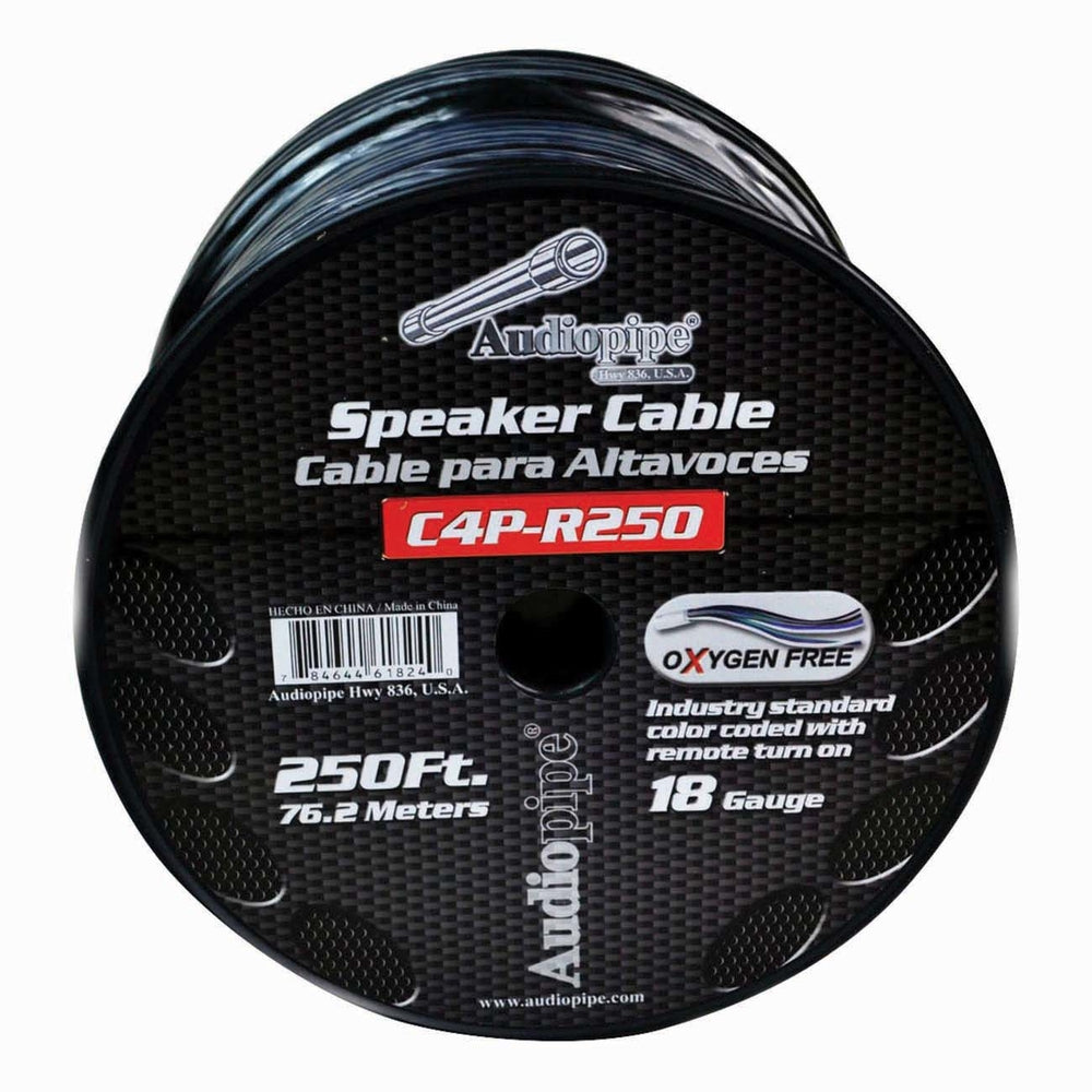 Audiopipe C4P-R250 Speed Cable 250ft 18 Gauge