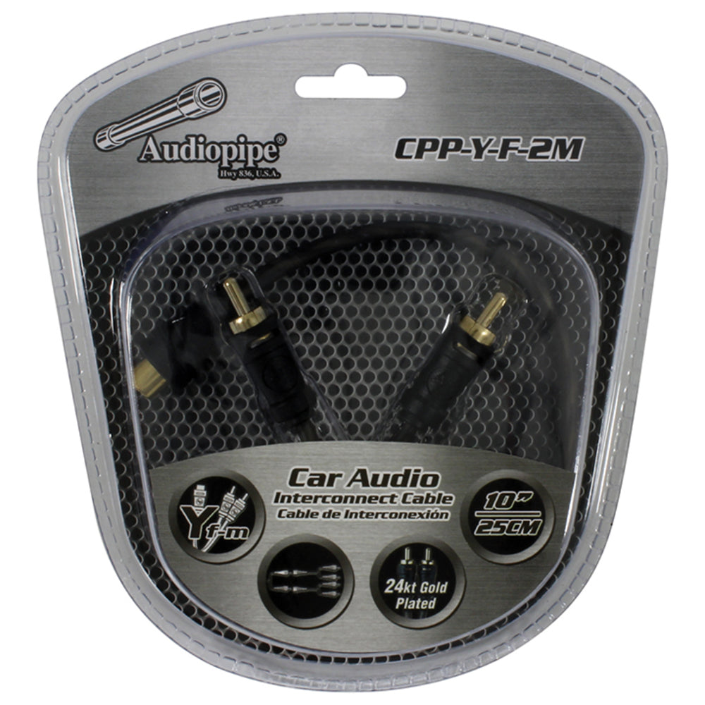 Audiopipe Cpp-Y-F-2M Interconnect Cable 1 Female to 2 Male Image 1