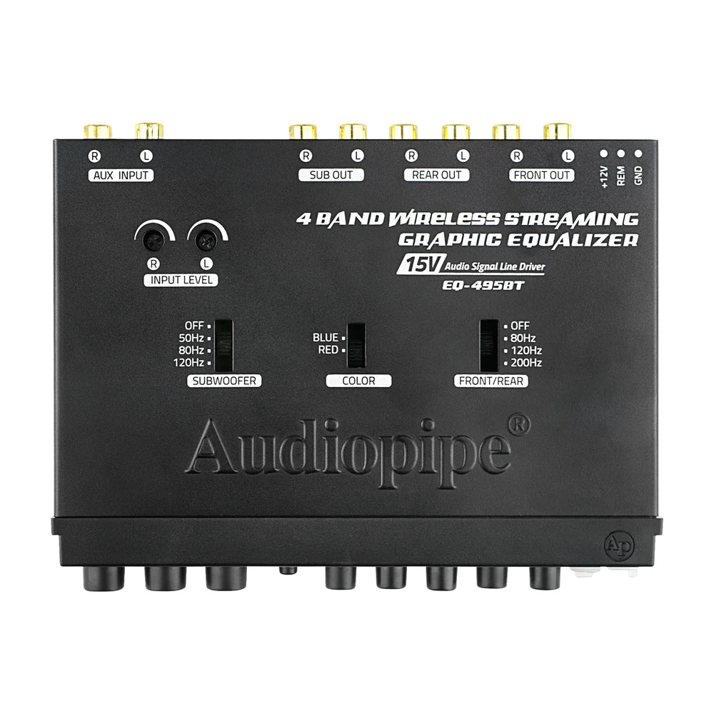 Audiopipe EQ-495BT 4 Band Graphic Equalizer with Bluetooth